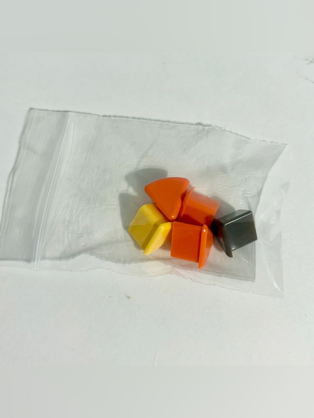 Trivial Pursuit Replacement Updated Game Pie Pieces Parts Orange Yellow Green